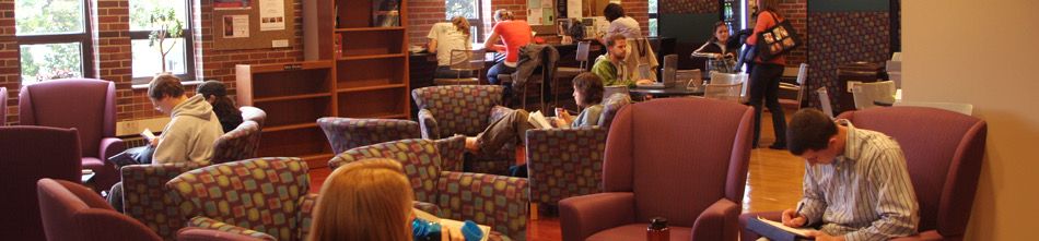 Brendon Smith in Wheaton College Library