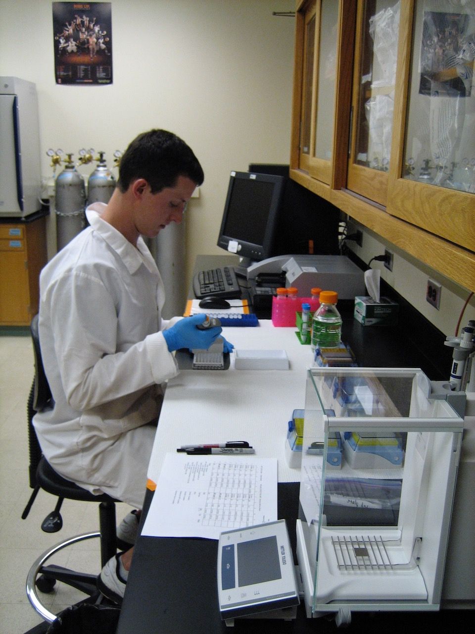 Brendon Smith in the Bioacoustics Research Lab
            at the University of Illinois at Urbana-Champaign