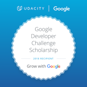 Udacity Grow with Google award